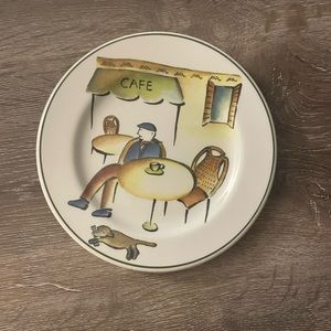 Plate by Rosanna Import “Cafe” - Italy